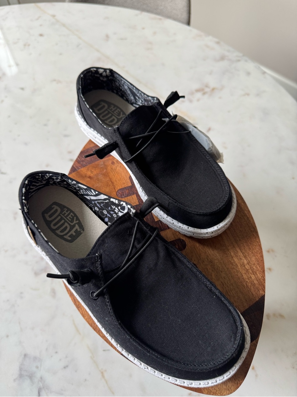 Hey Dude Women’s Wally Black Canvas Casual Shoes
